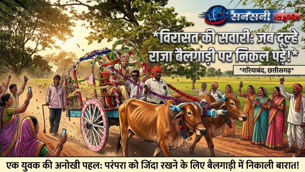 🚨 संस्कृति संरक्षण की मिसाल: बैलगाड़ी में निकली बारात, गांव में बना आकर्षण का केंद्र 🐂💍 addtext 04 28 04.12.12