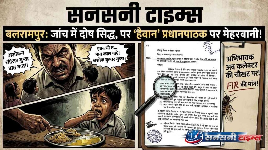 जांच में दोष सिद्ध होने के बाद भी ‘हैवान’ प्रधानपाठक पर शिक्षा विभाग की मेहरबानी, आखिर क्यों? addtext 04 29 12.50.53