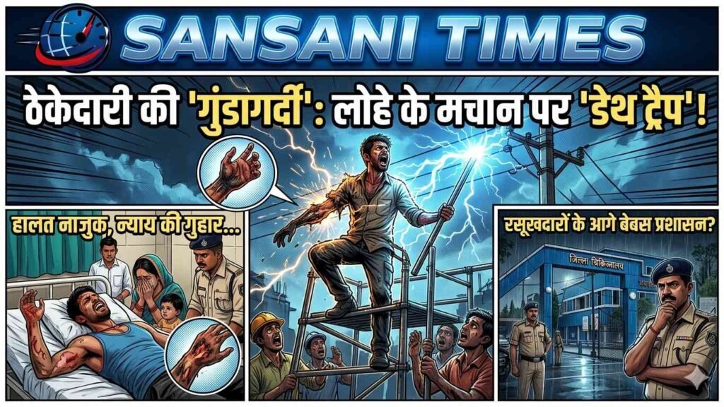 राजनांदगांव में ठेकेदारी की ‘गुंडागर्दी’: 11KV लाइन की चपेट में आया मजदूर, सुरक्षा नियमों की अनदेखी ने ली जानलेवा शक्ल addtext 05 21 06.52.11