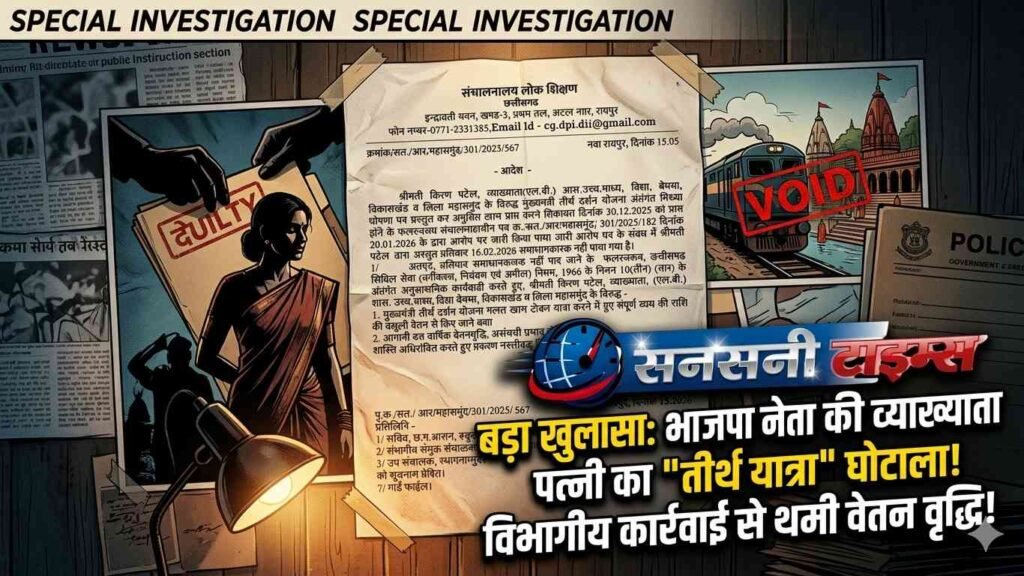 भाजपा नेता की व्याख्याता पत्नी पर विभागीय कार्रवाई, तीर्थ दर्शन योजना में गड़बड़ी के आरोप सही पाए गए addtext 05 21 11.46.31