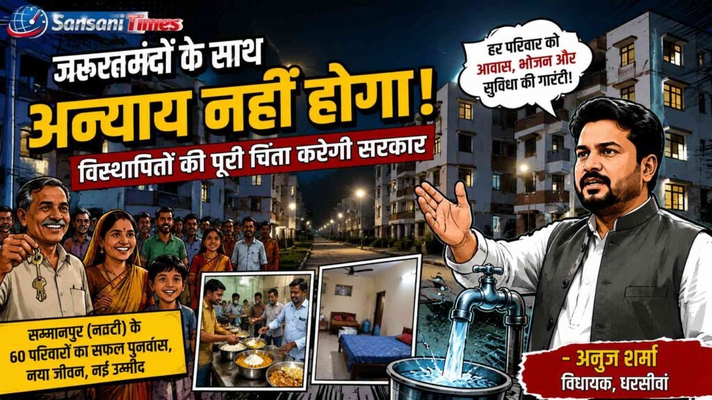 सम्मानपुर (नकटी) पुनर्वास: 60 पात्र परिवारों को नया रायपुर में बसाया गया, सरकार हर जरूरतमंद के साथ खड़ी है – विधायक अनुज शर्मा addtext 06 30 05.57.44
