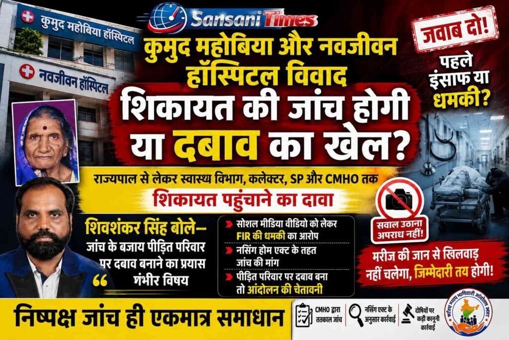 कुमुद महोबिया और नवजीवन हॉस्पिटल विवाद: शिकायतों की जांच होगी या बढ़ेगा दबाव का आरोप? addtext 09 14 10.10.35