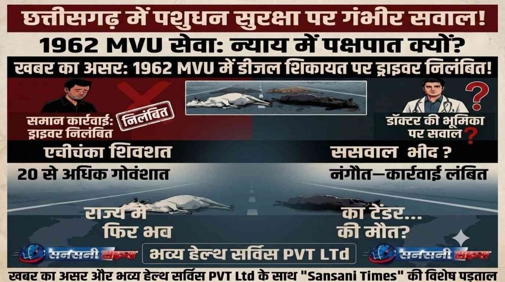 खबर का असर 1962 MVU में डीजल शिकायत पर ड्राइवर निलंबित, डॉक्टर की भूमिका पर सवाल addtext 09 18 07.32.30